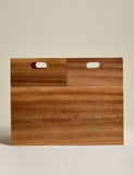 Wooden stacking boxes set of three for kitchen storage (British brand)