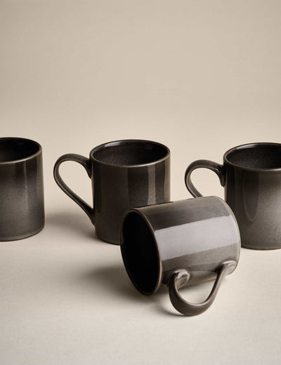 M&S Amberley Reactive Stoneware Mugs Set of 4- Buy online at McGrocer