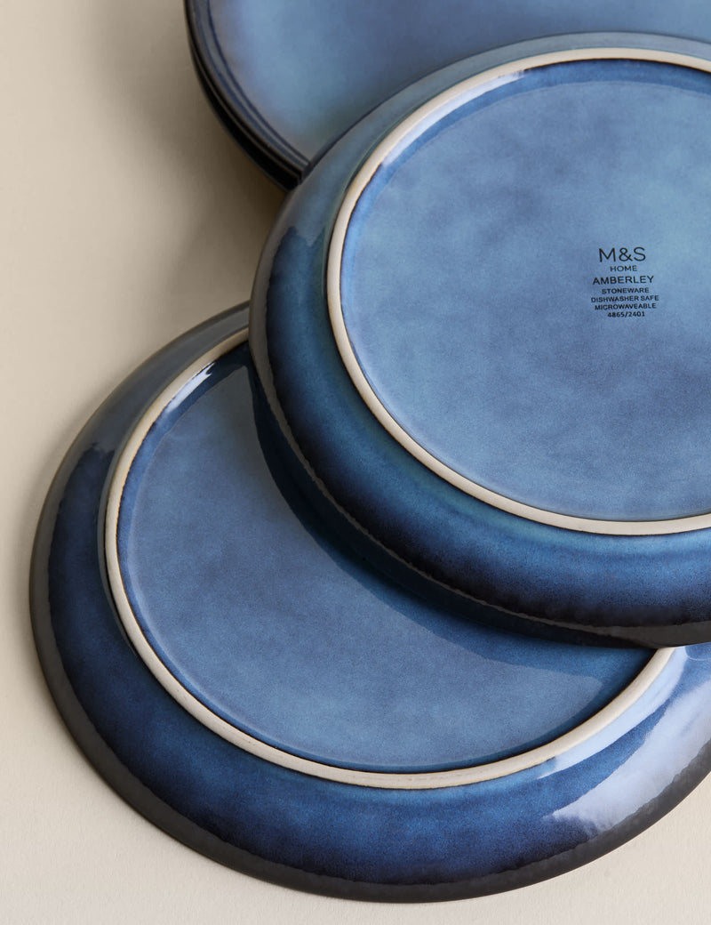 Amberley reactive side plates set of 4 (British brand)