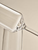 Angular picnic champagne flutes set of 4, durable plastic (British brand)