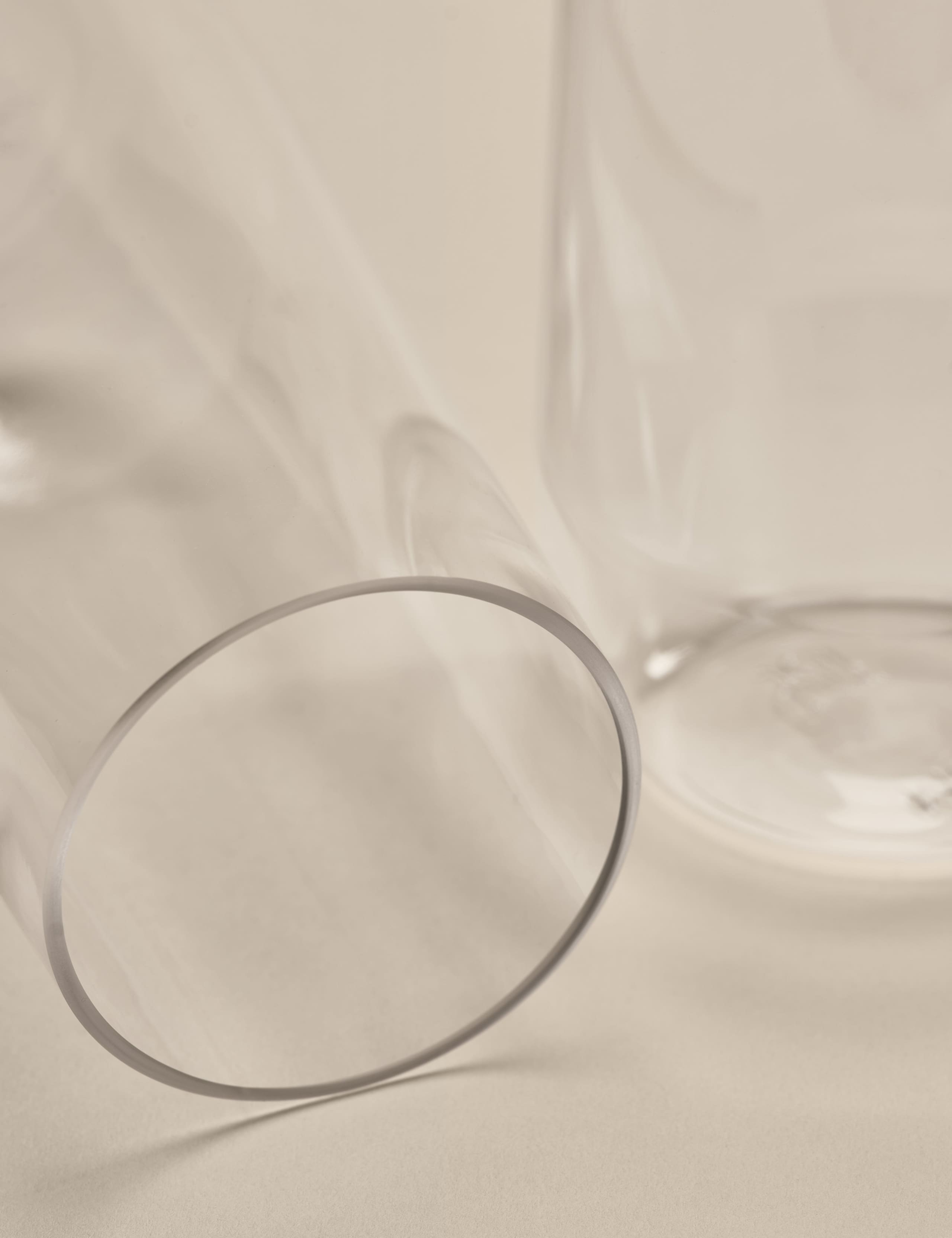 Set of 4 angular picnic hi ball glasses, 16.5 cm, (British brand)