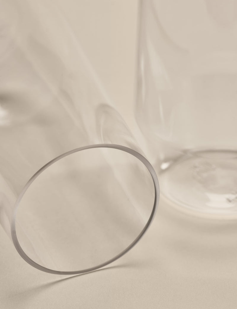 Set of 4 angular picnic hi ball glasses, 16.5 cm, (British brand)