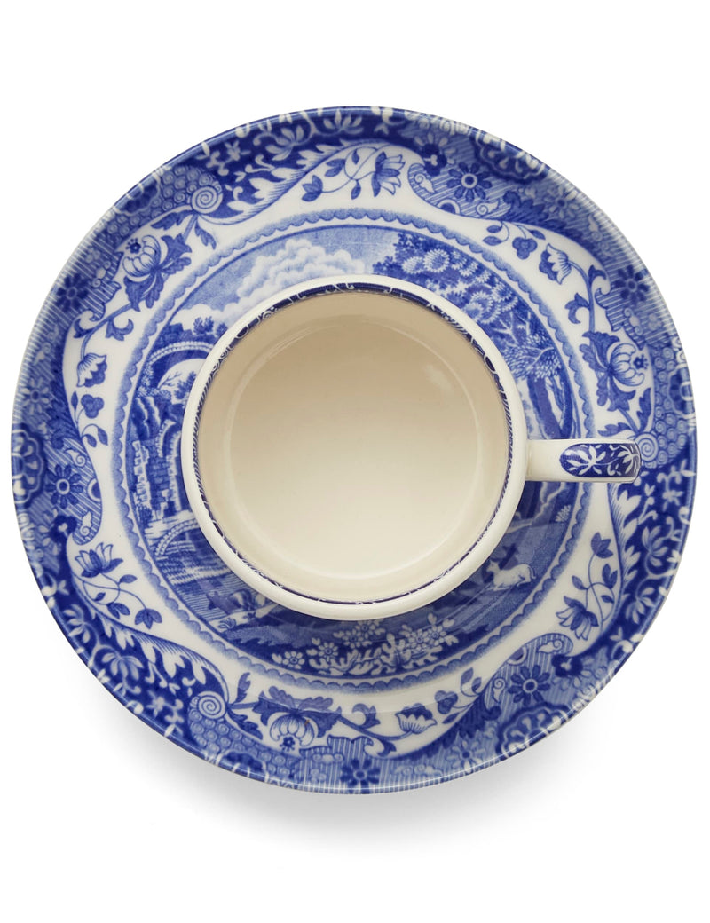 Spode Blue Italian cups and saucers set of 4, imported from the UK