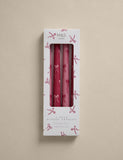 Bow dinner candles set of 4 - British product