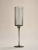 Celine ribbed champagne flutes set of 4 (British brand)