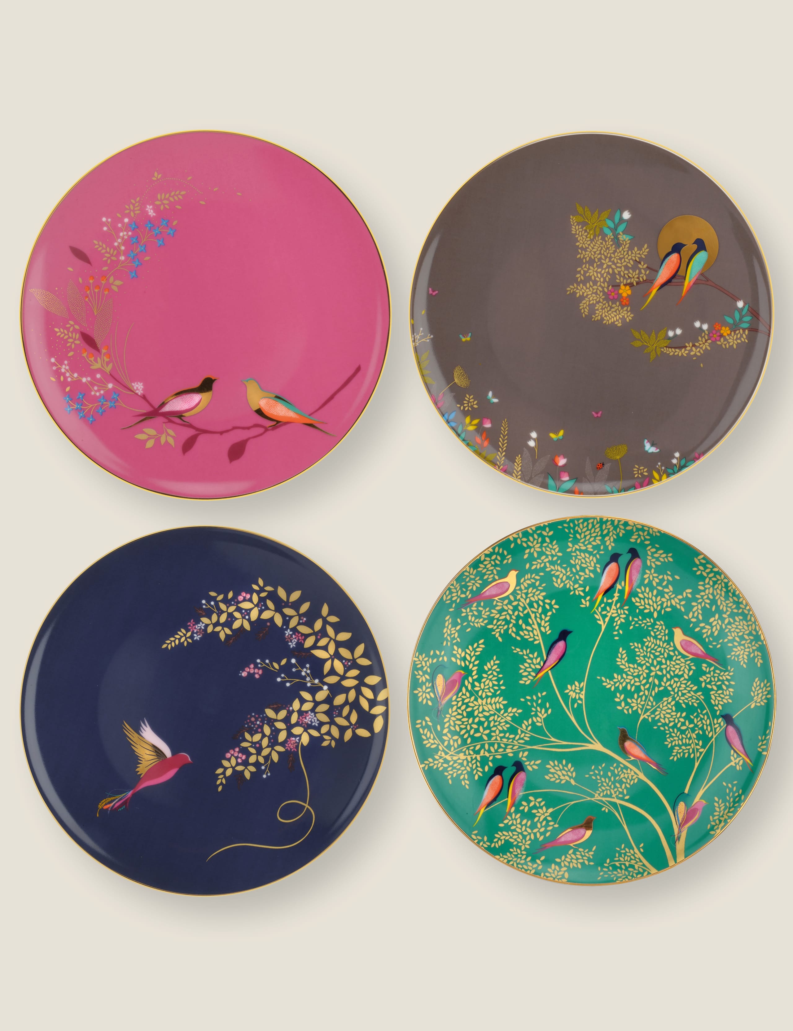 Sara Miller Chelsea side plates set of 4 (British brand)
