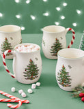Set of 4 Christmas Tree Mugs
