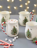 Set of 4 Christmas Tree Mugs