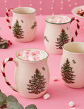 Set of 4 Christmas Tree Mugs