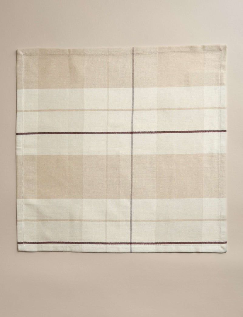 Set of 4 cotton rich checked napkins (British brand)
