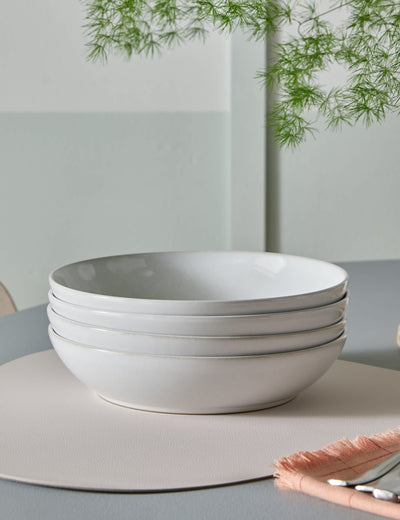 M&S Denby Cotton White Pasta Bowl Set of 4- Buy online at McGrocer
