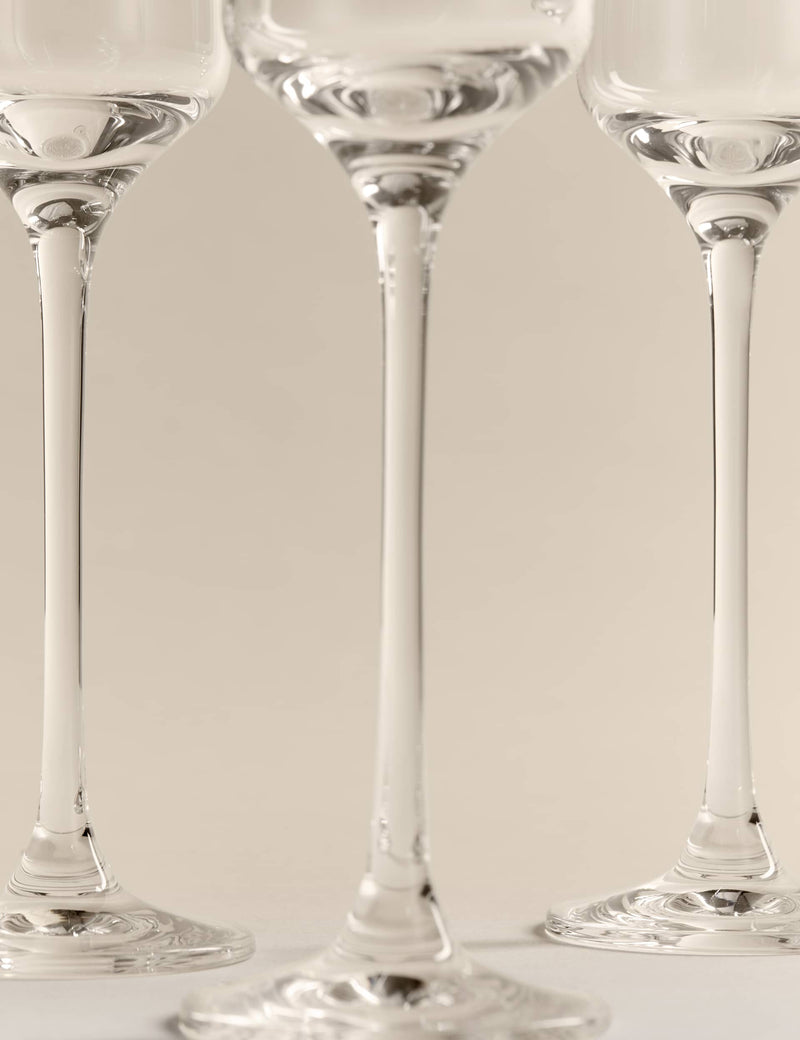 M&S etched champagne flutes set of 4 (British brand)