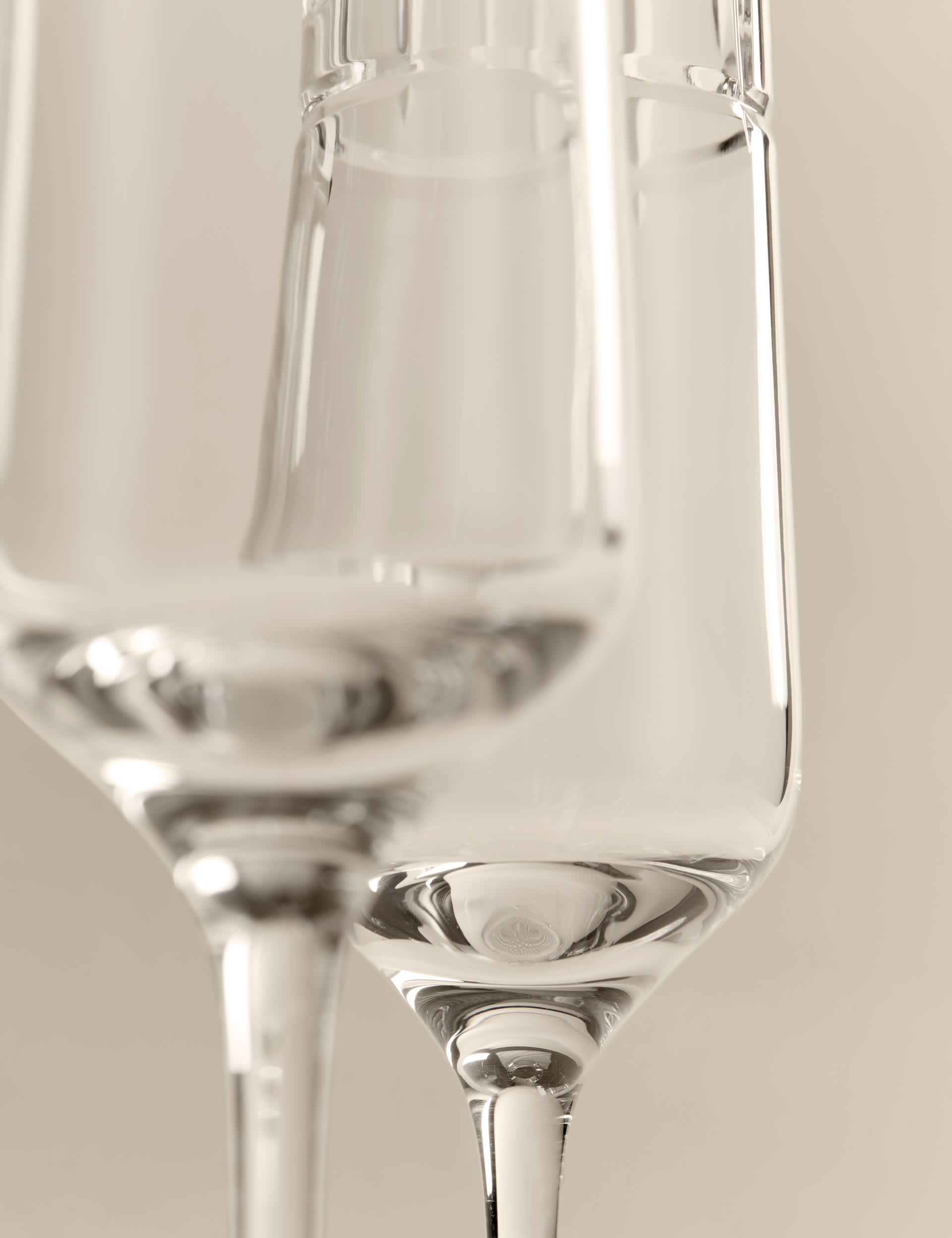 M&S etched champagne flutes set of 4 (British brand)