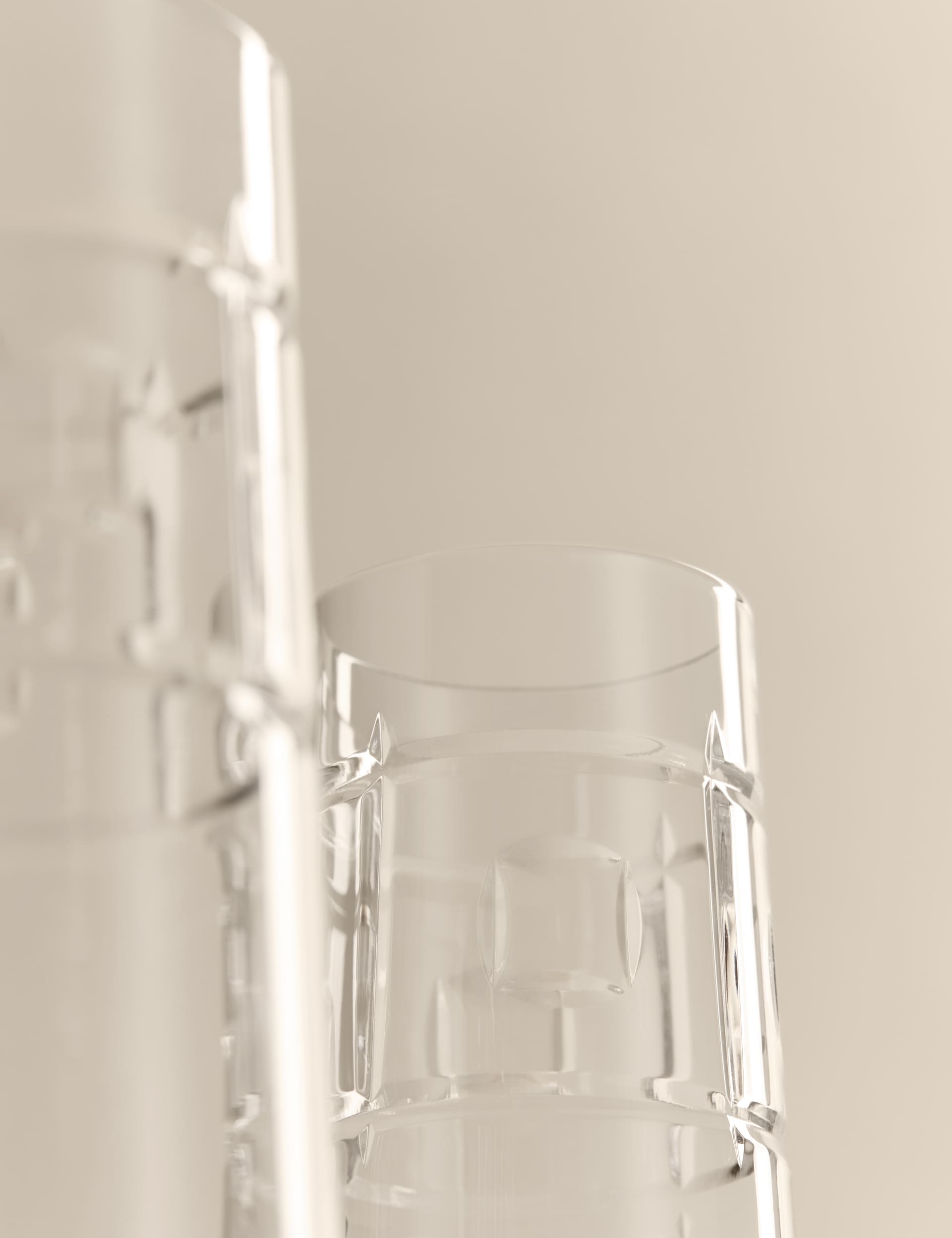 M&S etched champagne flutes set of 4 (British brand)