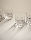 M&S X Kelly Hoppen etched crystal glass tumblers set of four (British brand)