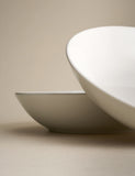 Set of 4 everyday porcelain pasta bowls (British brand)