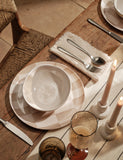 Set of 4 frayed edge muslin napkins (British brand)