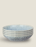 Denby Halo Speckle stoneware pasta bowls set of 4 (British brand)