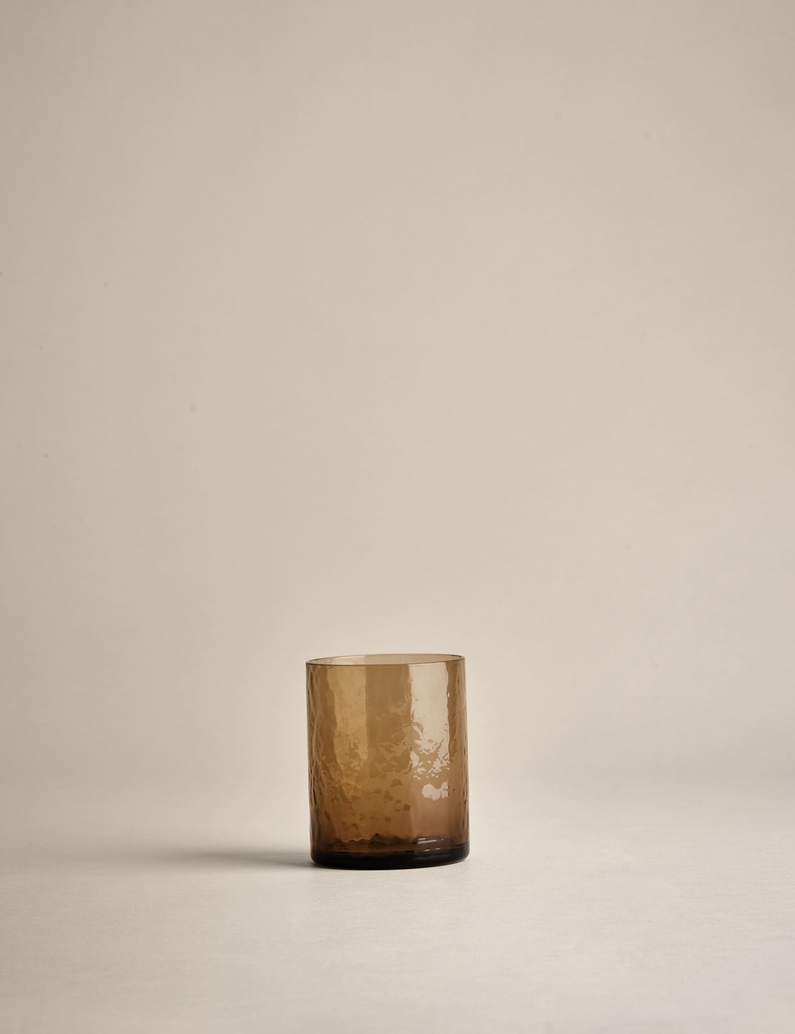 Hammered glass tumblers set of 4, imported from the UK