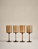 Hammered wine glasses set of 4, UK version