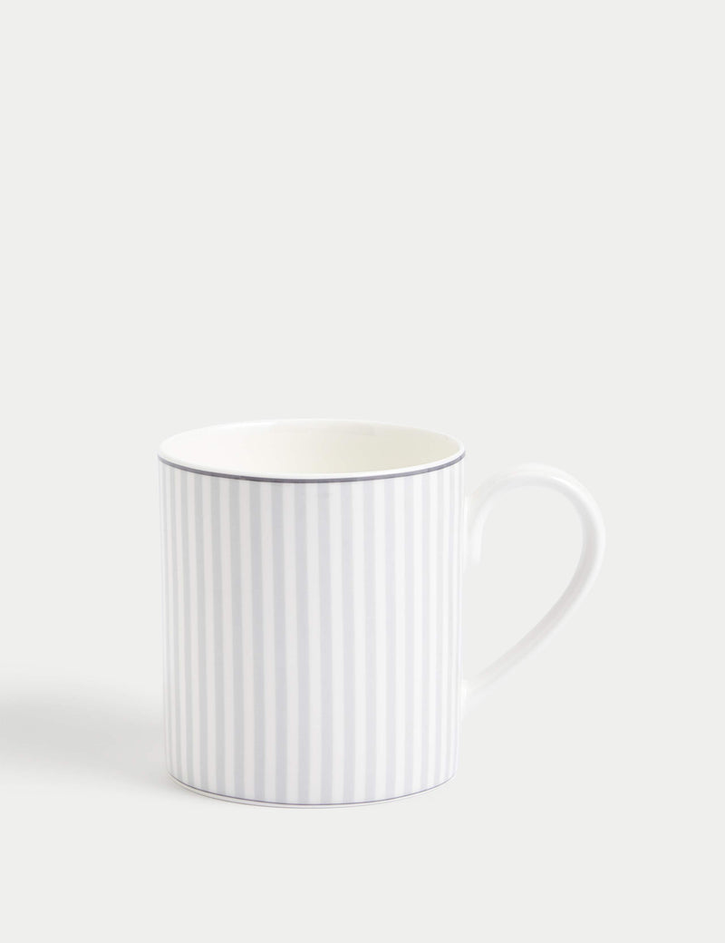 Hampton stripe mugs set of four (British brand)