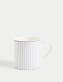 Hampton stripe mugs set of four (British brand)