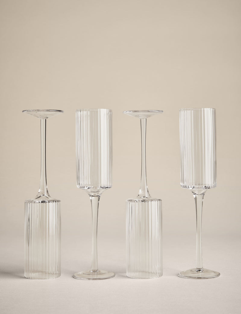 Celine champagne flutes set of 4 (British brand)