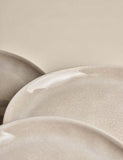 Set of 4 Linen Reactive picnic side plates (British brand)