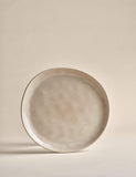 Set of 4 Linen Reactive picnic side plates (British brand)