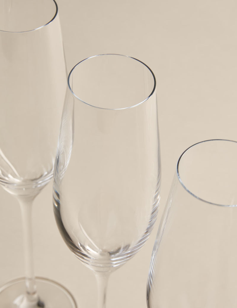 Maxim champagne flutes set of 4 (British brand)