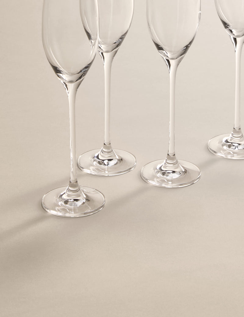 Maxim champagne flutes set of 4 (British brand)