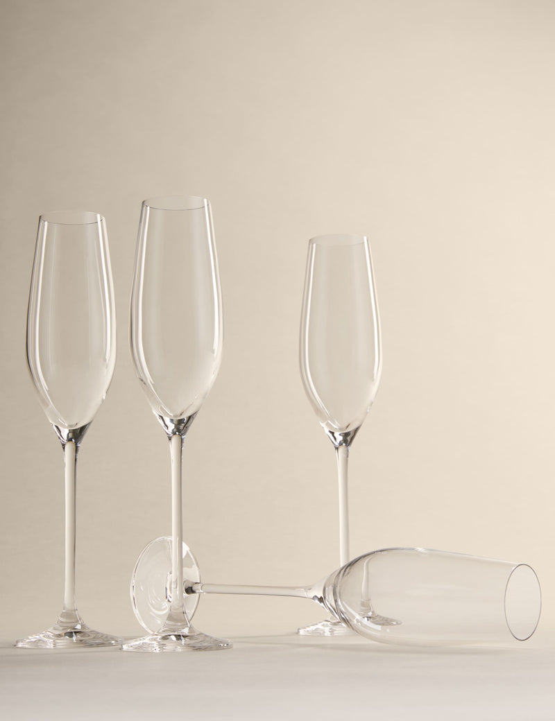 Maxim champagne flutes set of 4 (British brand)
