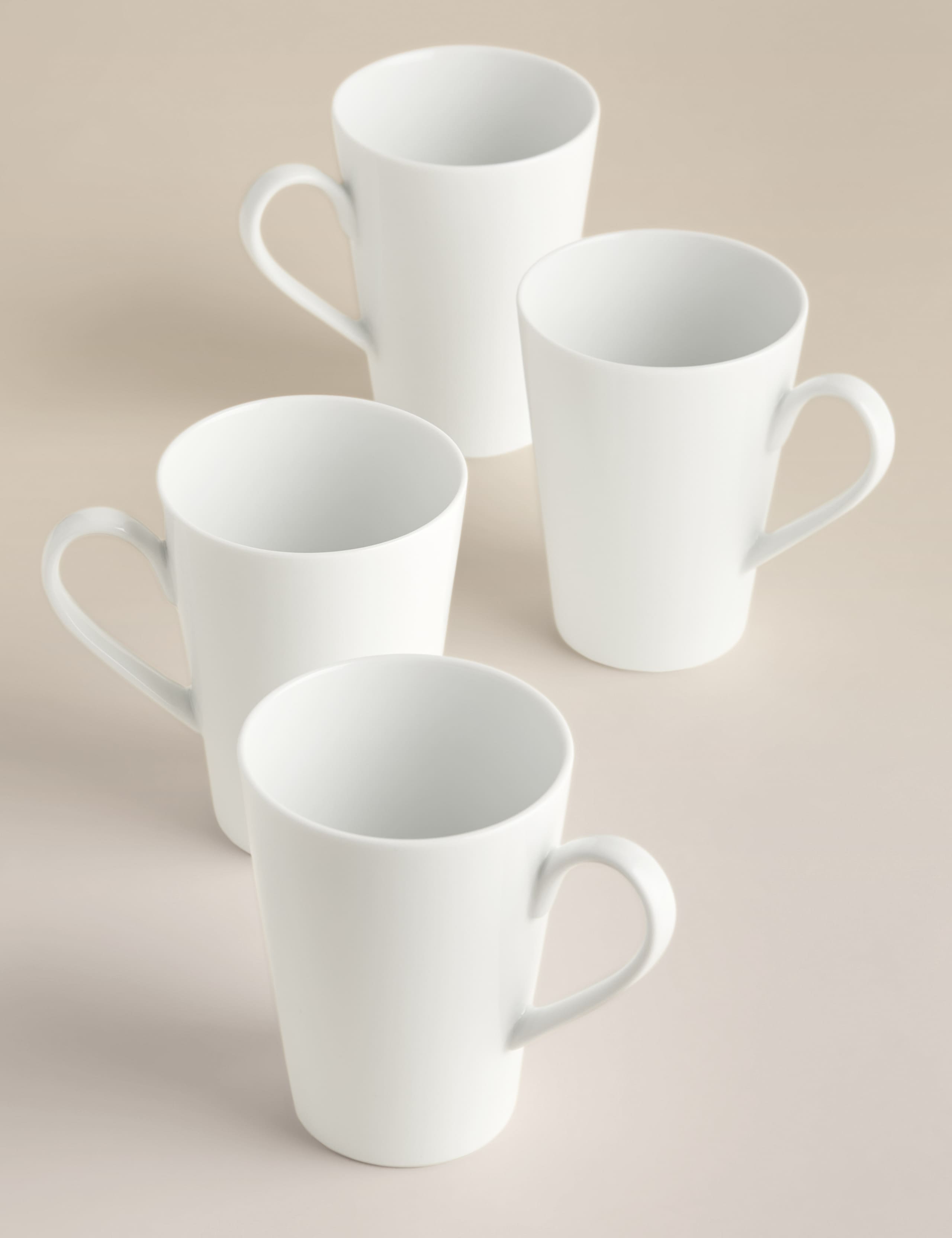 Maxim latte mugs set of 4 porcelain, imported from the UK