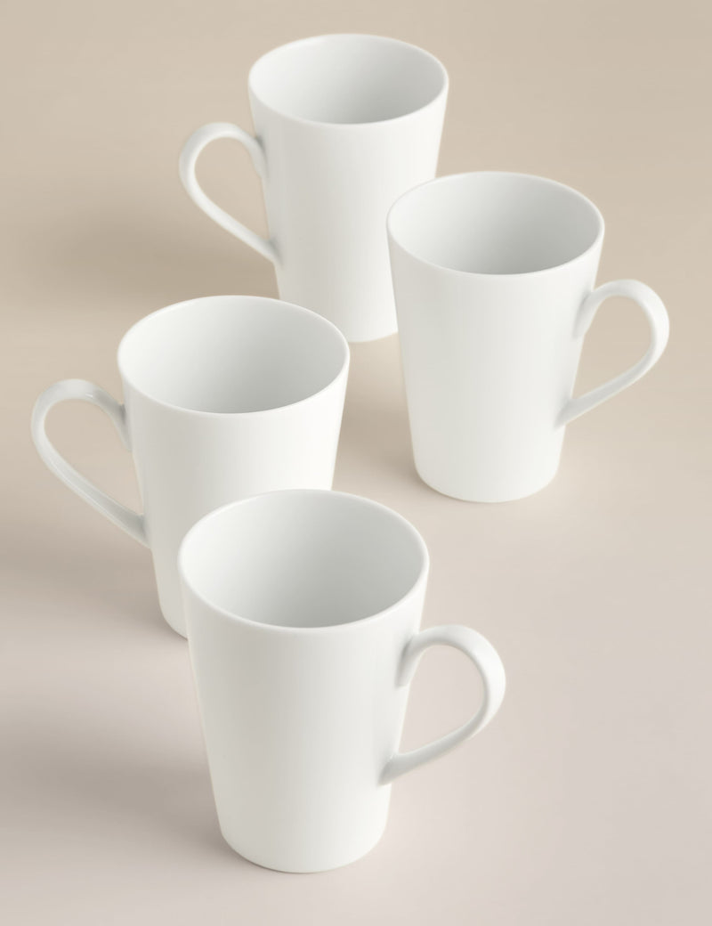 Maxim latte mugs set of 4 porcelain, imported from the UK