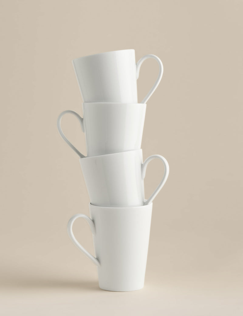 Maxim latte mugs set of 4 porcelain, imported from the UK