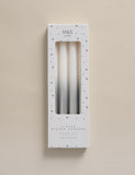dinner candles metallic ombre set of 4 (British brand)