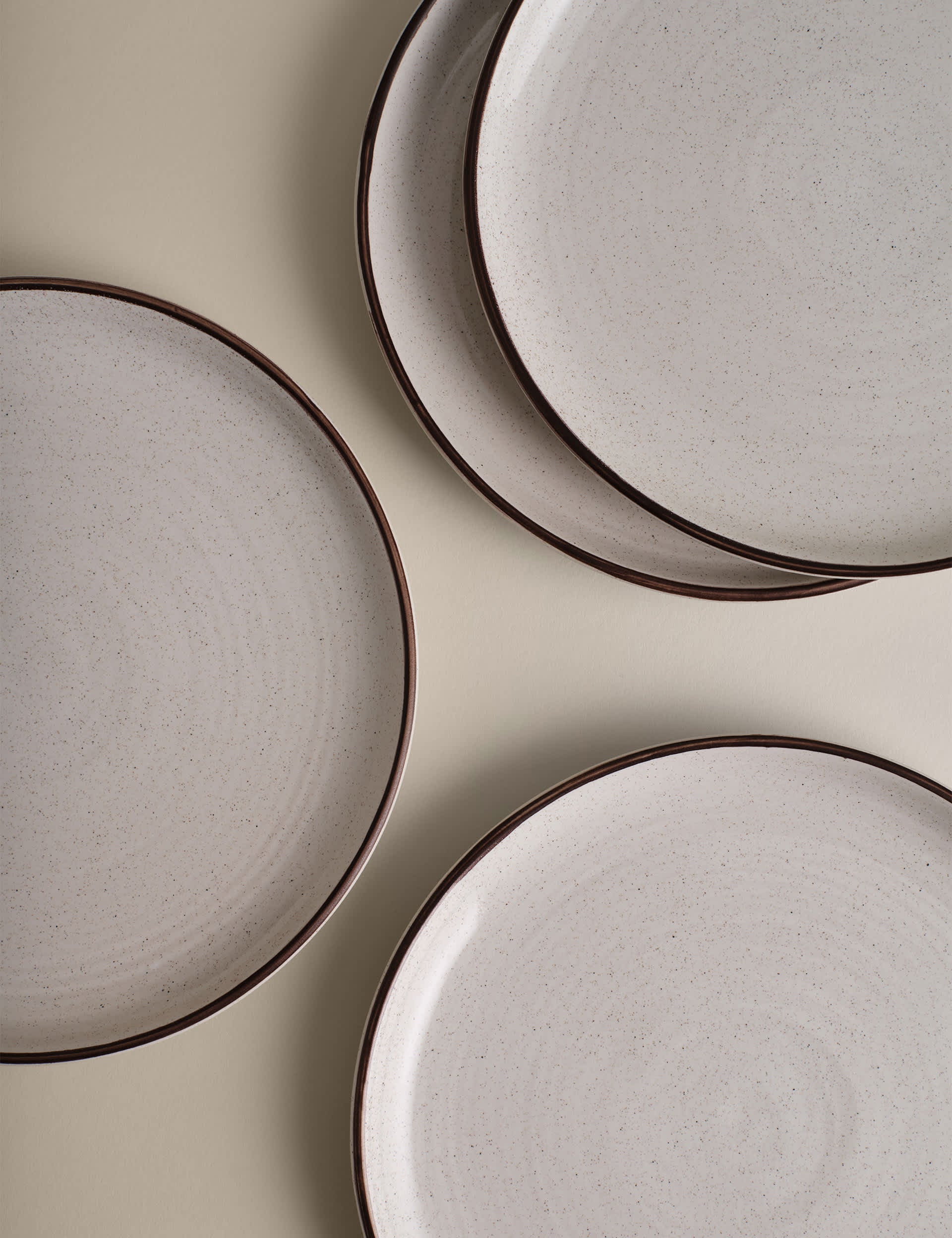 Michigan Rim ceramic side plates set of 4 (British brand)