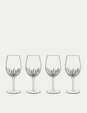 Luigi Bormioli Mixology Textured Wine & Spritz Glasses set of 4 57cl (British brand)