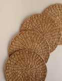 Set of 4 Natural Water Hyacinth Placemats