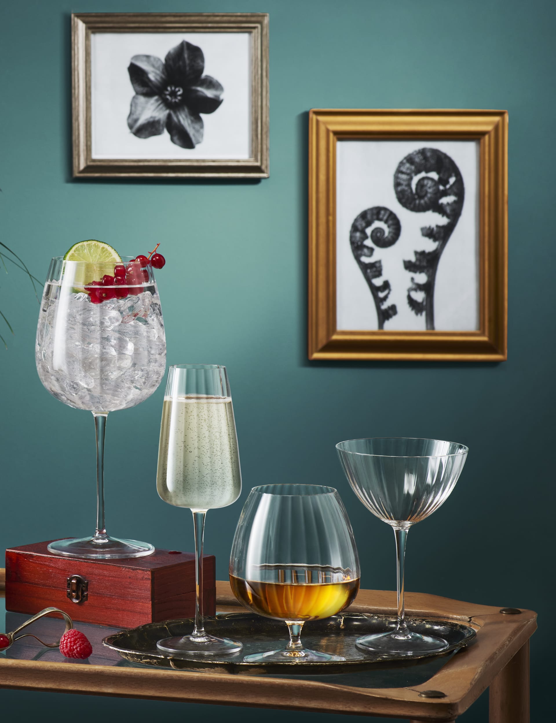 Luigi Bormioli Optica champagne flutes set of 4 (British brand)