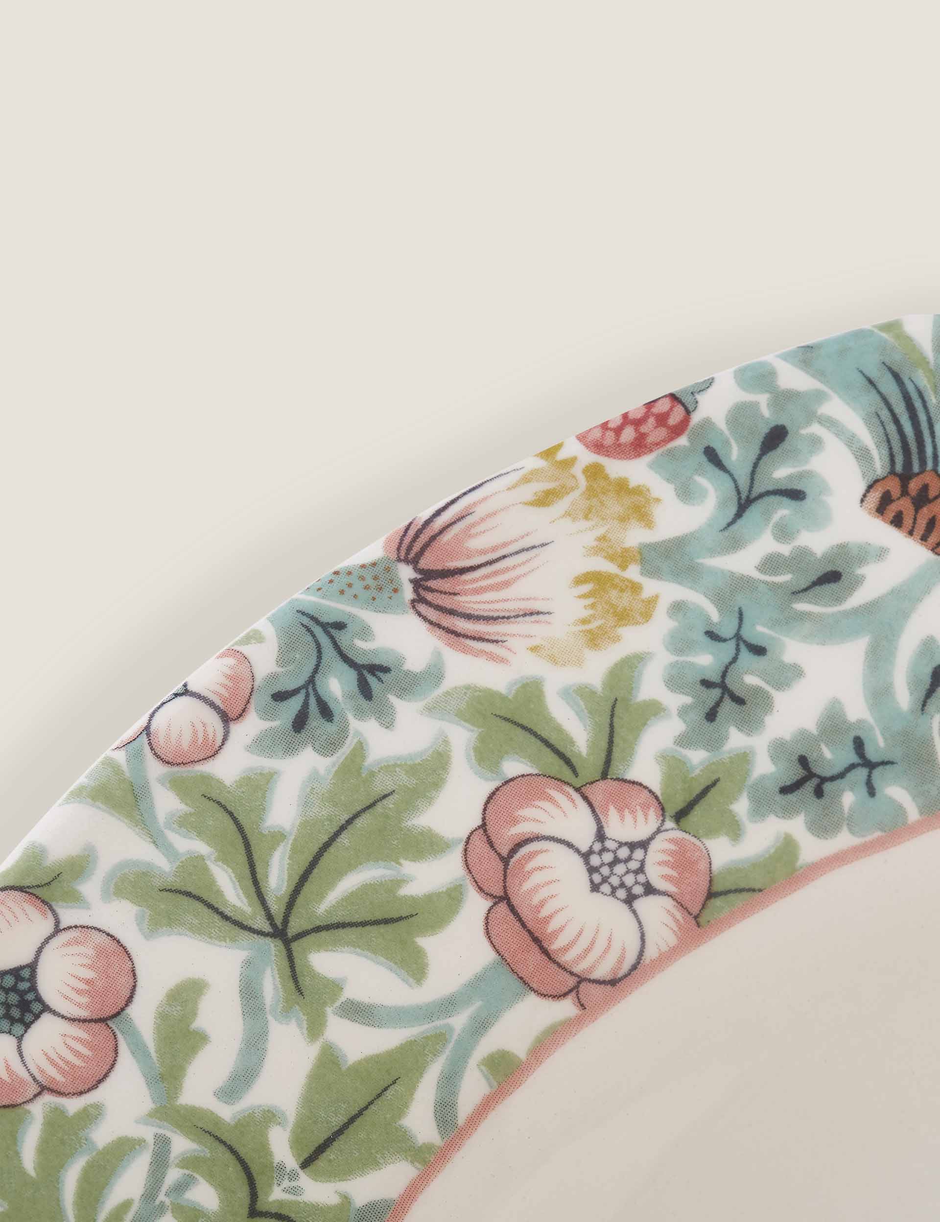 Morris & Co patterned pasta bowls set of 4 (British brand)