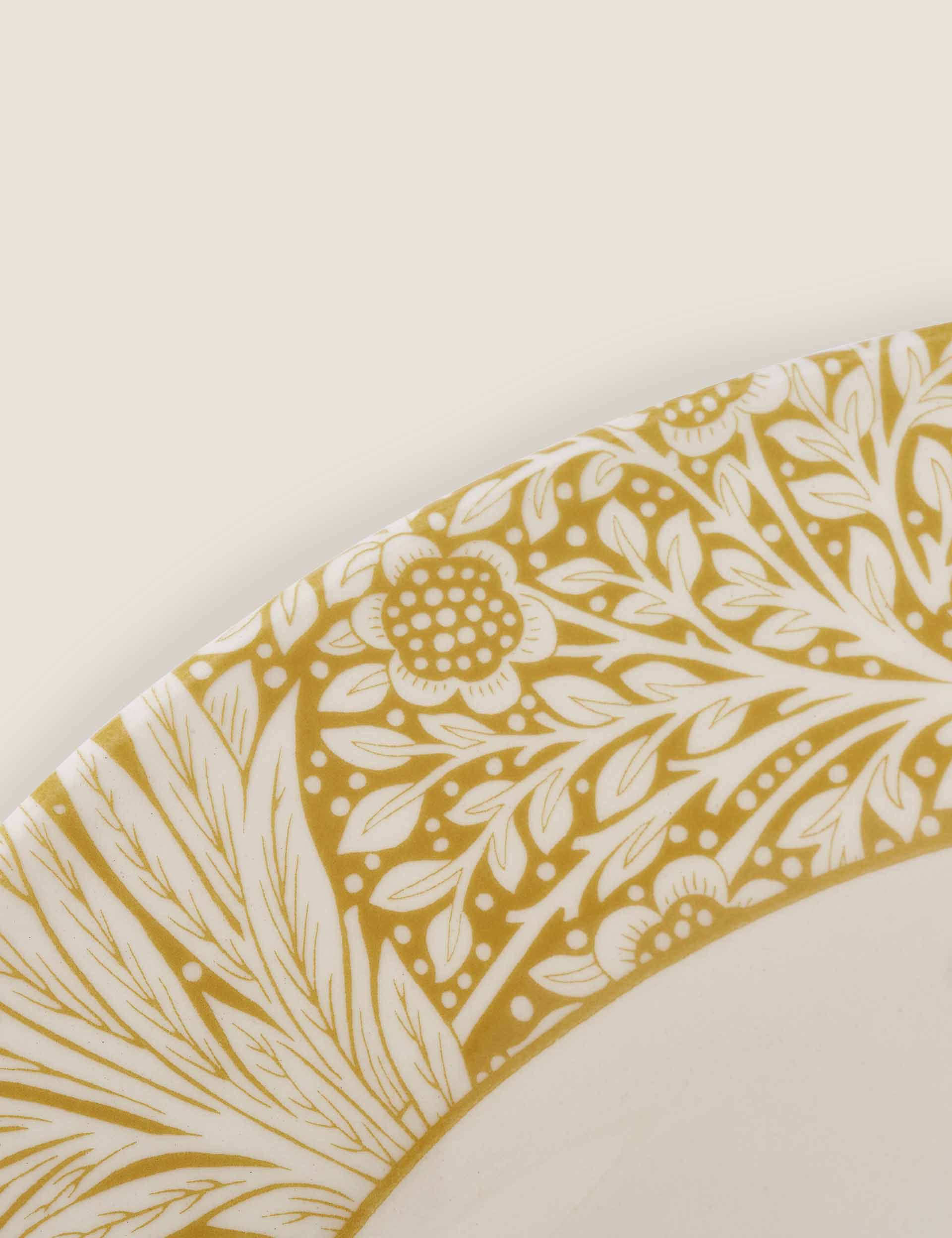 Morris & Co patterned pasta bowls set of 4 (British brand)