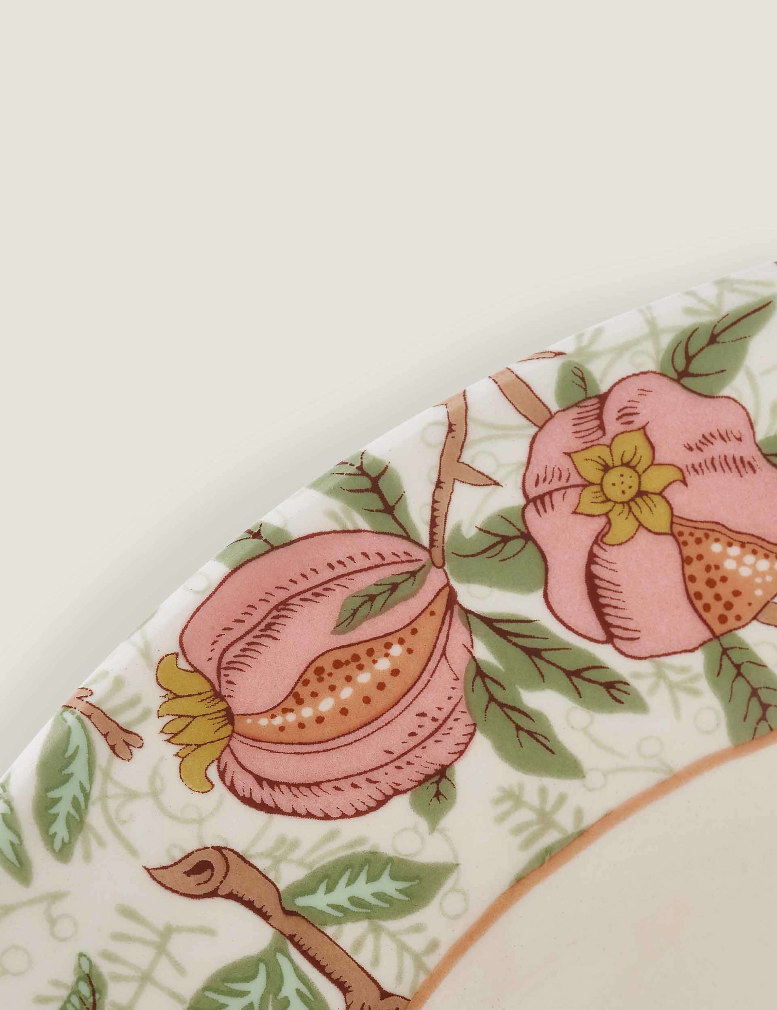 Morris & Co patterned pasta bowls set of 4 (British brand)