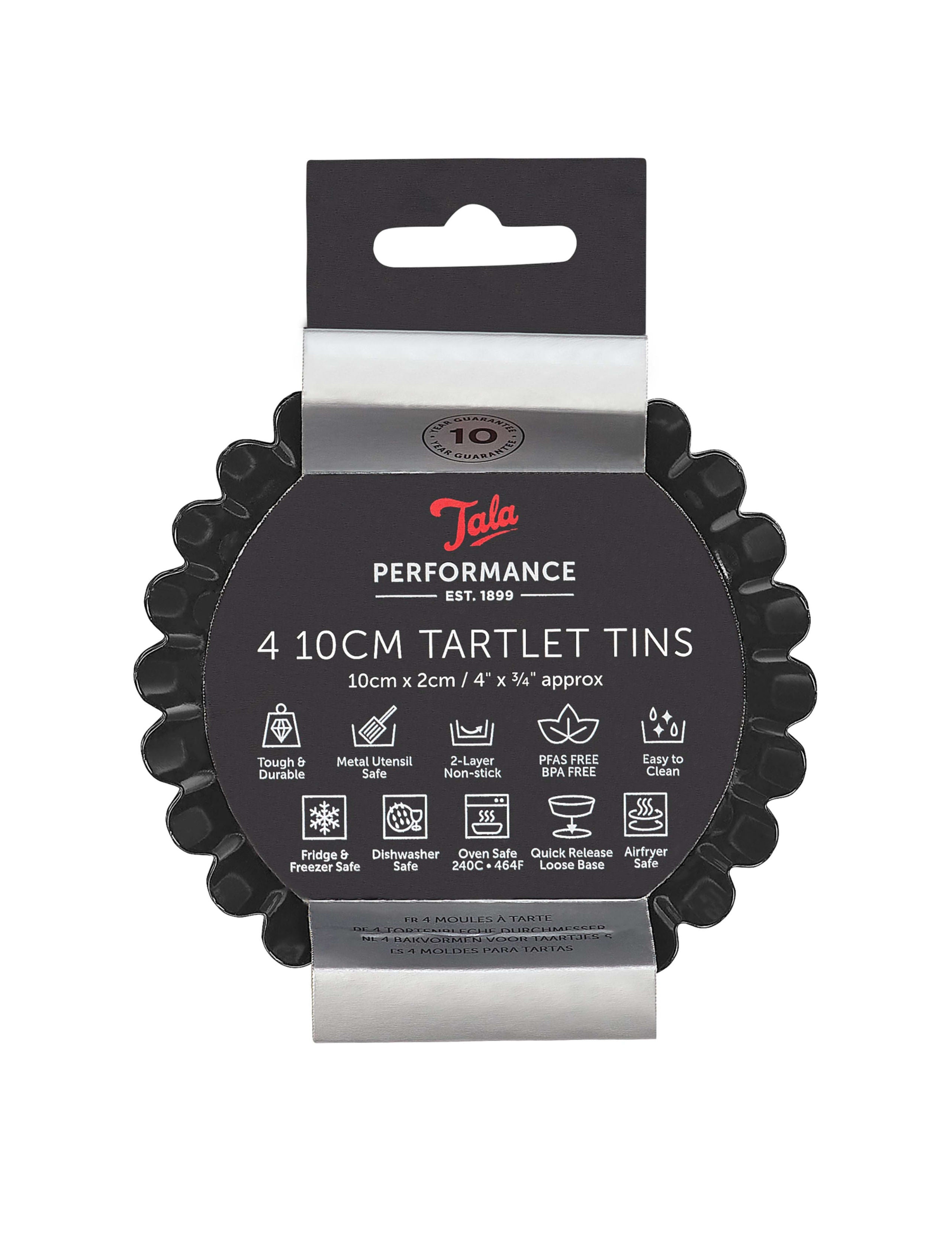 Tala Performance non-stick tartlet tins set of 4 imported from the UK