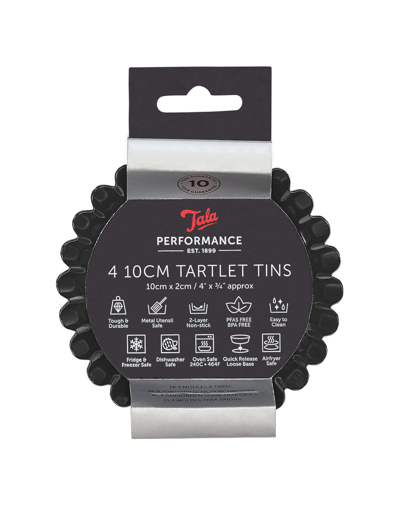 Tala Performance non-stick tartlet tins set of 4 imported from the UK