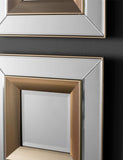 Gallery Direct Phantom square wall mirrors 36cm set of 4, imported from the UK