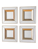 Gallery Direct Phantom square wall mirrors 36cm set of 4, imported from the UK
