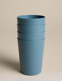 Set of 4 plastic picnic tumblers, stackable design, imported from the UK