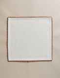 Pure Cotton Napkins with Lace Border 40x40 cm (British brand)