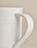 Set of four ribbed porcelain mugs (British brand)